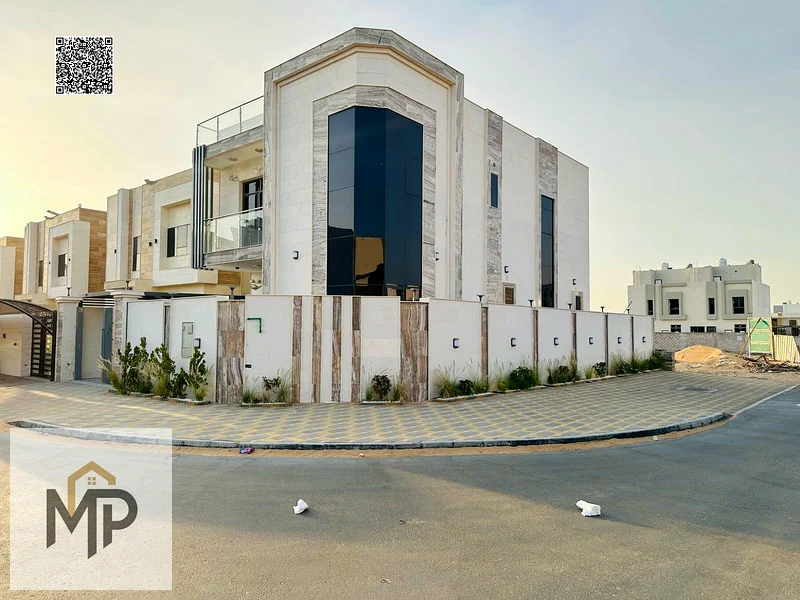 Corner villa including electricity and water, two floors with a large courtyard - free ownership for all nationalities - without any annual service63893684893314110