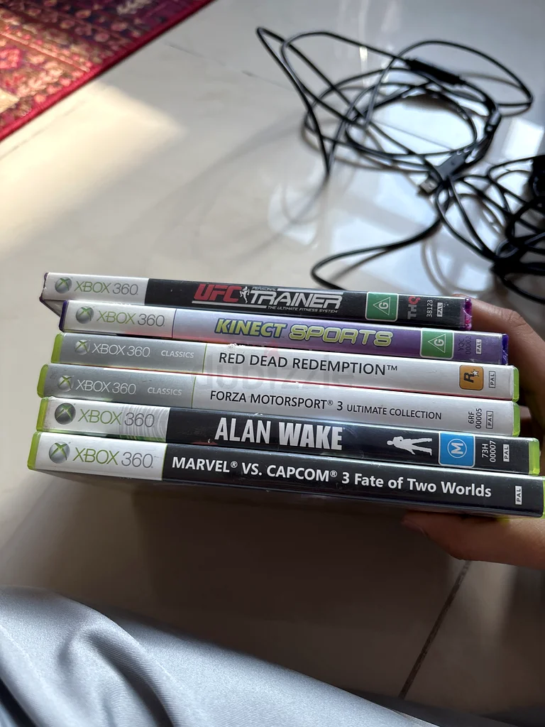 Xbox 360، 7 ألعاب، وحدة تحكم PowerA الخاصة بآيرون مان وإكسنكت63229685931523113