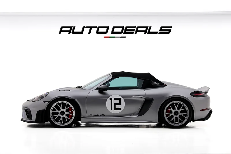 2025 Porsche 718 Spyder RS Weissach | GCC Specs | Under Warranty | Low Mileage | 4.0L F663231637177601112