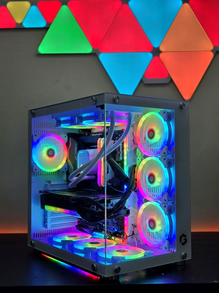 كمبيوتر ألعاب/معالج i9 12900KF/بطاقة رسوميات RTX 3080ti بسعة 12 جيجابايت/32 جيجابايت من الذاكرة العشوائية/2 تيرابايت من وحدة التخزين من نوع NVMe من الجيل الرابع63230192097153113