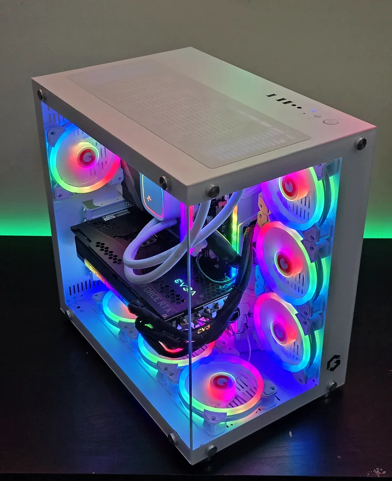 كمبيوتر ألعاب/معالج i9 12900KF/بطاقة رسوميات RTX 3080ti بسعة 12 جيجابايت/32 جيجابايت من الذاكرة العشوائية/2 تيرابايت من وحدة التخزين من نوع NVMe من الجيل الرابع63230192097153112