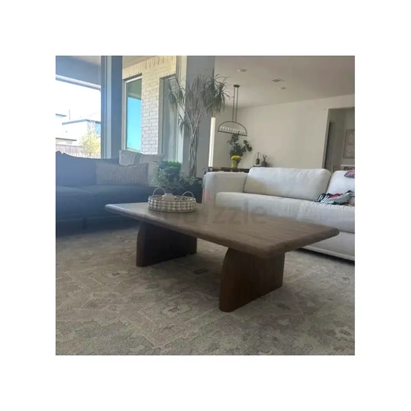 Solid Wood Top Coffee Table with Custom MDF Base63185752034691111