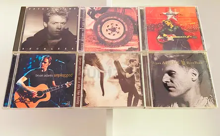 6 Bryan Adams Music CD’s