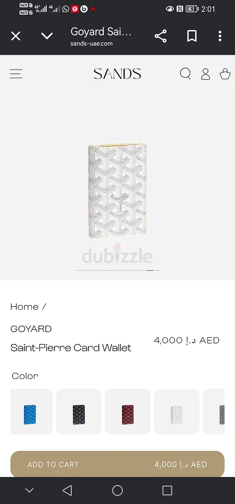 GOYARD Saint-Pierre Card Wallet (New)63234128751106113
