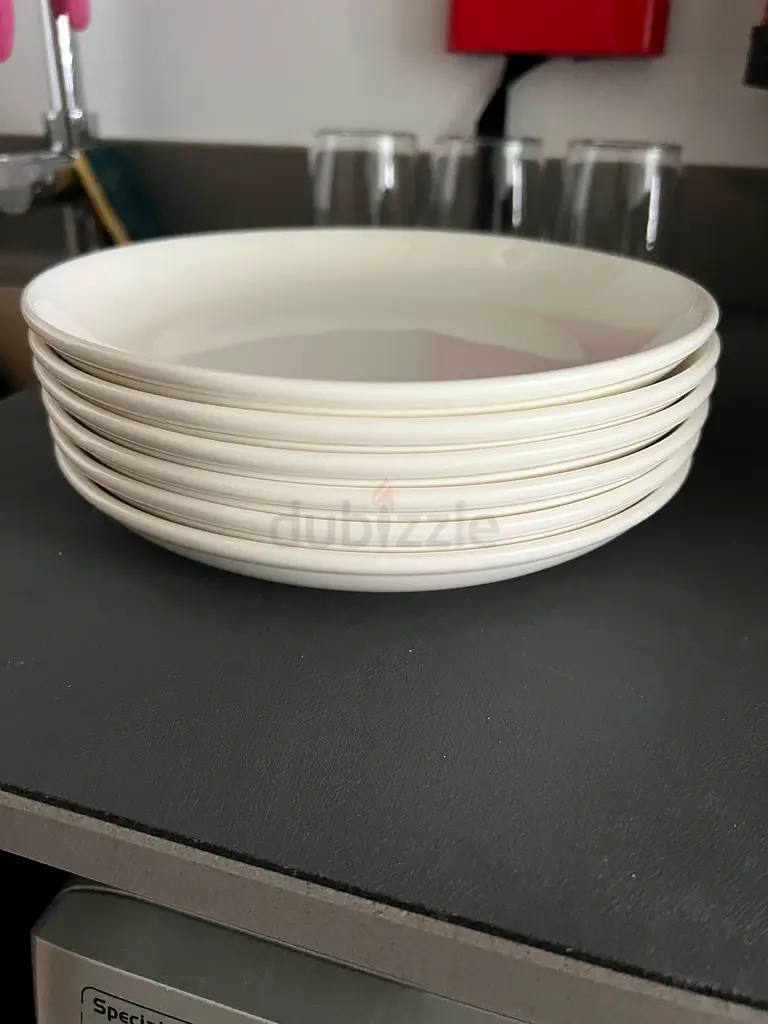 Pack 6 plates + 3 glass