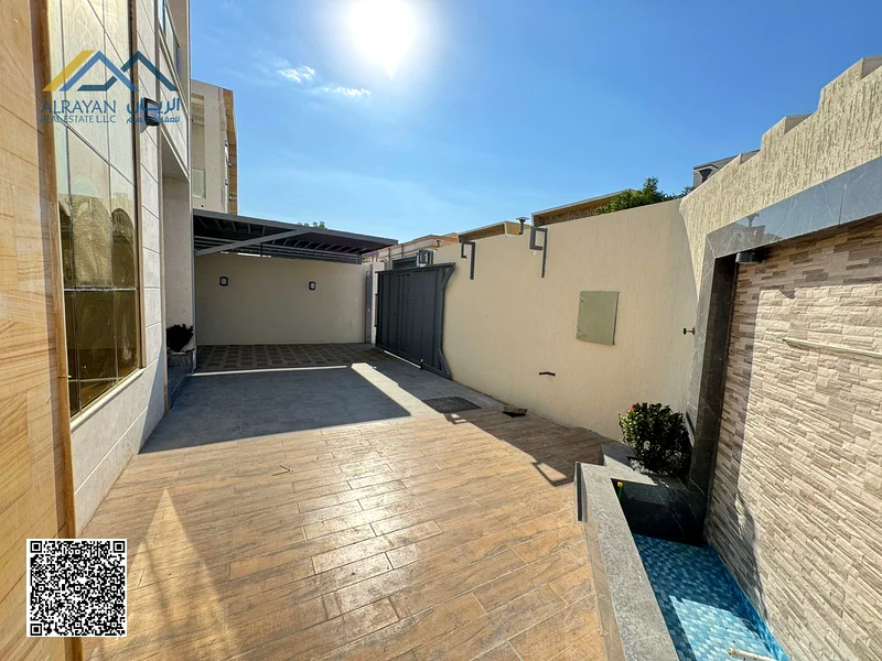 For sale, a new luxurious villa, a prime location - very excellent finishing - a large building area - freehold in Al Muwaihat 363870034769665114