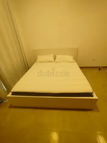 IKEA Malam king size bed frame with IKEA mattress 180×200cm is available in excellent condition,   ⭐