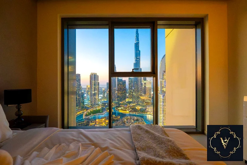 Burj Khalifa Fountain View| Prime Location|Hotel Service | Vacant| Daily| Monthly| Weekly| No comission63833494378114110