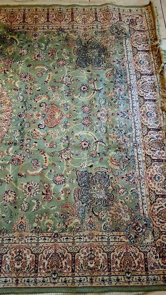 سجادة بلجيكية خضراء كلاسيكية - قطعة ديكور أنيقة تدوم عبر الزمن! 160×230 سم. فقط 490 درهمًا إماراتيًا!63180365896961114