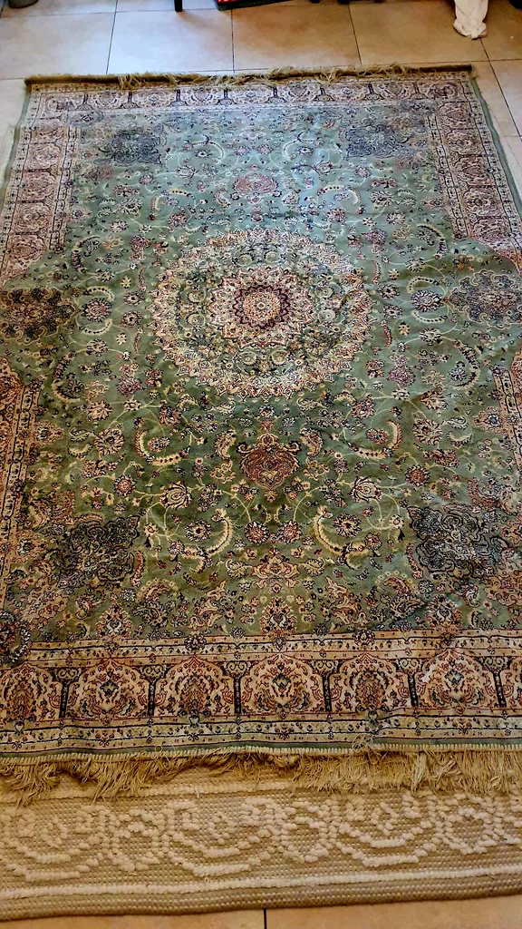سجادة بلجيكية خضراء كلاسيكية - قطعة ديكور أنيقة تدوم عبر الزمن! 160×230 سم. فقط 490 درهمًا إماراتيًا!63180365896961112