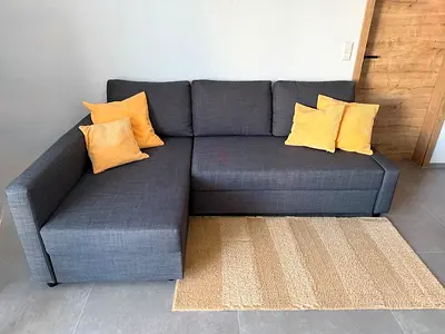 Product ikea L shape sofa cum bed for sell with storage space