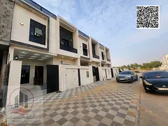 Villa for sale in Ajman, Al Helio 2 area. The villa has ground floor, first floor and roof (5 rooms