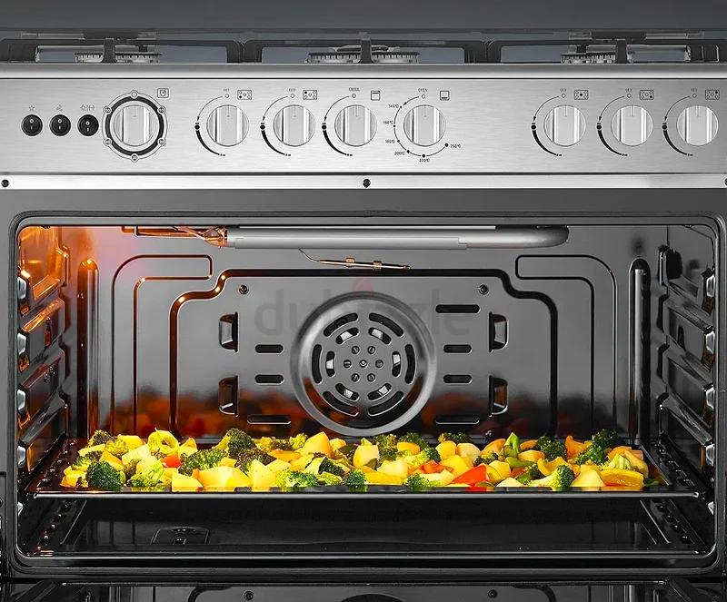 Hisense 90cm Freestanding Gas Cooker,5 Pool Gas burner with FFD, Cast Iron Pan support,63168523950593114