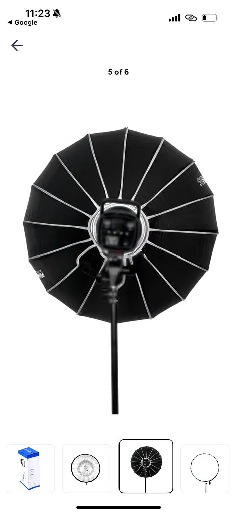 PROMAGE PM-USG33 85CM QUICK FOLDING UMBRELLA SOFTBOX WITH GRID63172218985985111