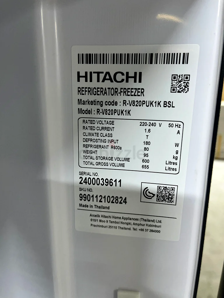 Brand New Hitachi Refrigerator ● 655L ● 1 Year warranty63167109177987114