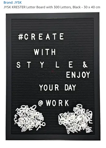 JYSK Letter Board BRAND NEW