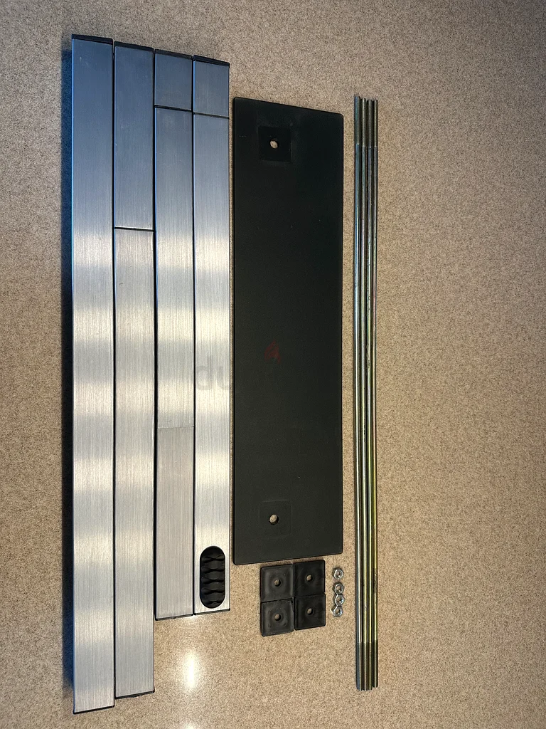 Adjustable Computer Glass Desk (55W x 100L x 75H)63219343810305113