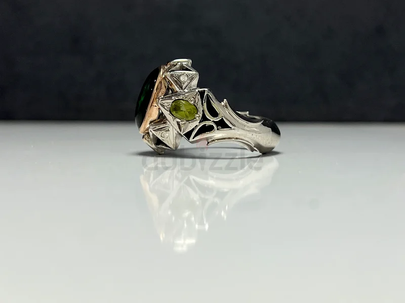 خاتم بحجر اوبال اثيوبي فخم - Luxury Ethiopian Opal Ring63230183474561113