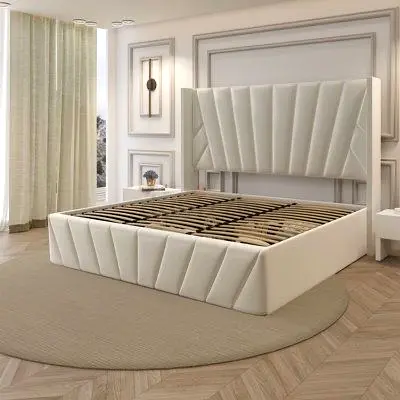 Luxurious King Size Bed with Sleek Design!