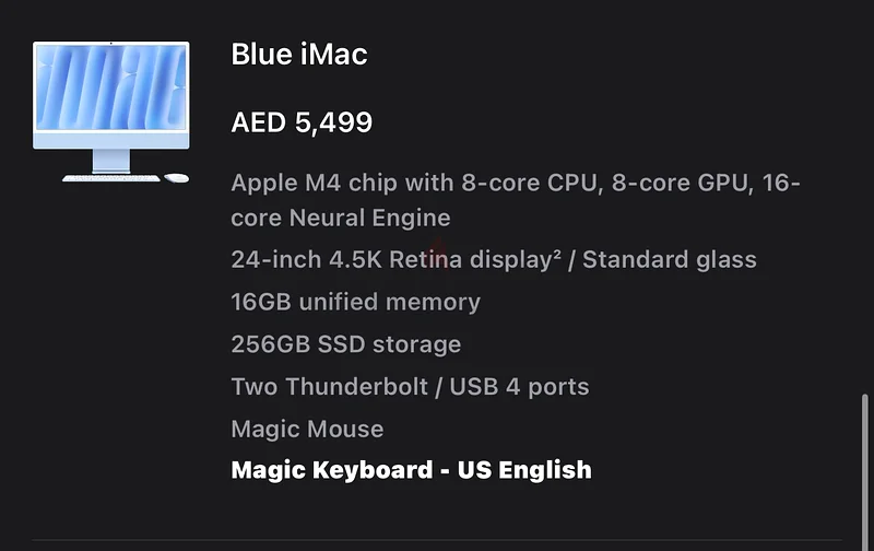 IMAC M4 24inch 8 16GB Ram / 256gb SSD63167119326467111