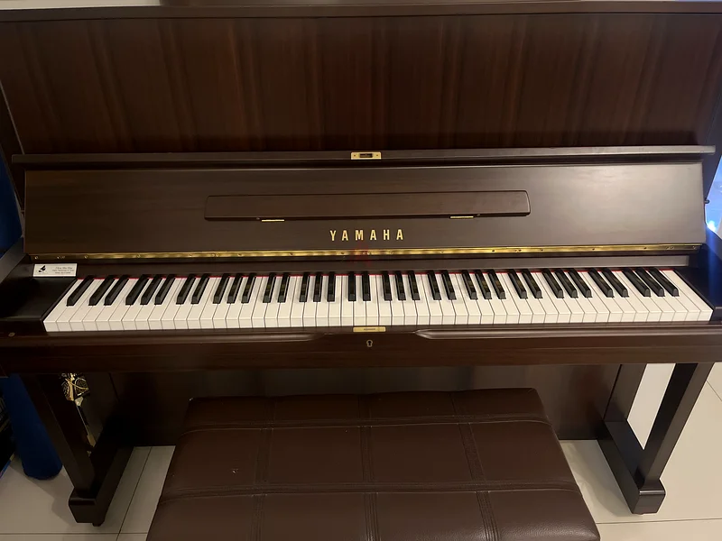 Elegant Upright Piano with Matching Bench for Sale!63202681494145112