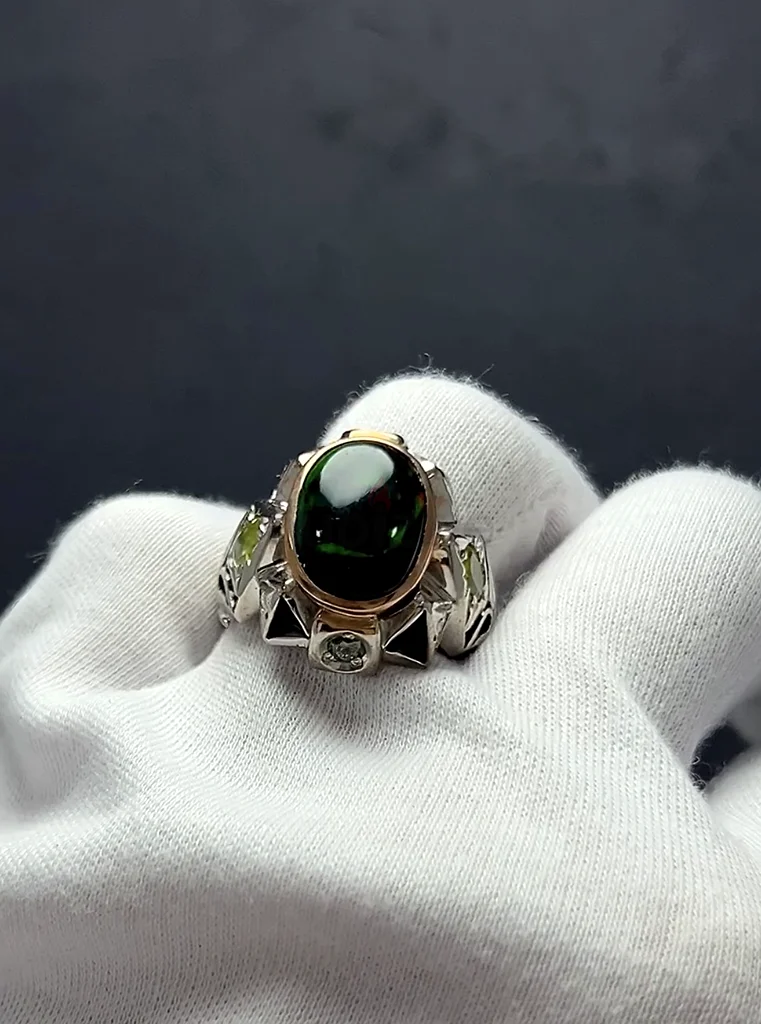خاتم بحجر اوبال اثيوبي فخم - Luxury Ethiopian Opal Ring63230183474561111
