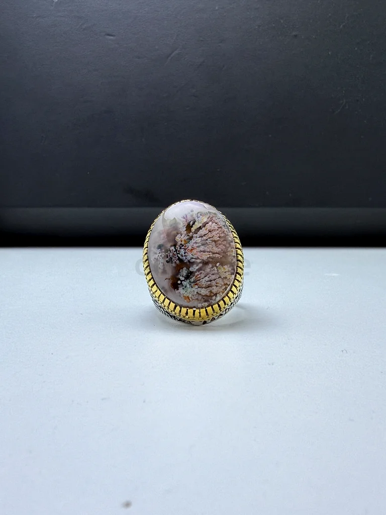 خاتم بحجر عقيق نوادر - Ring with a rare agate stone63230183442307113