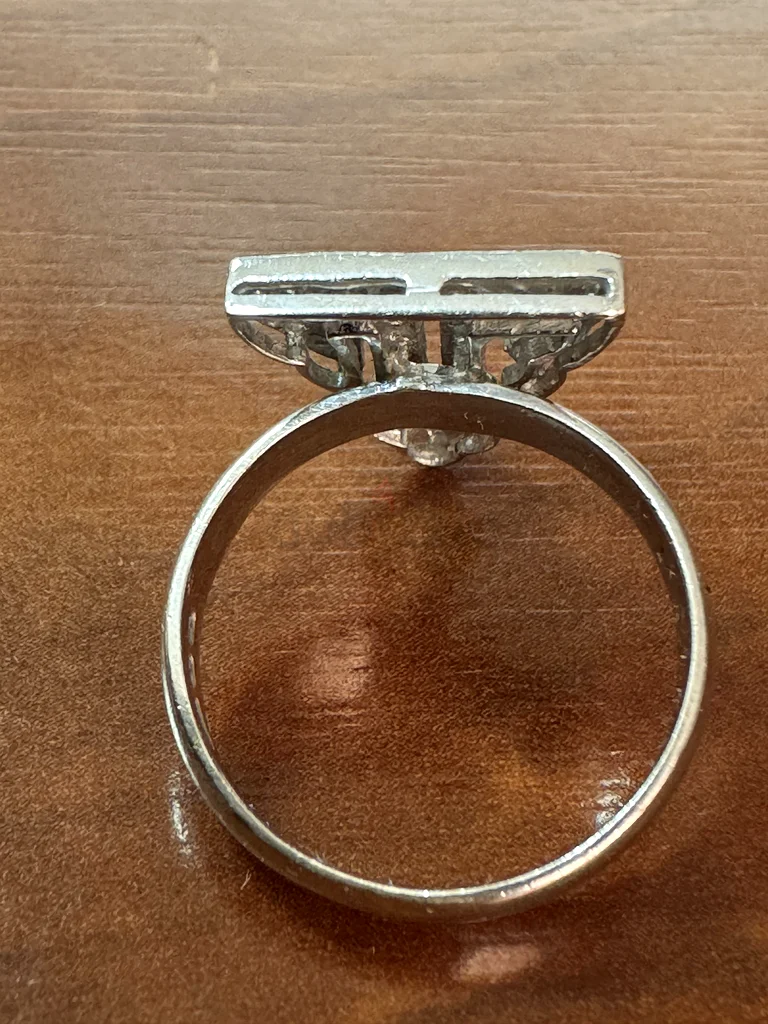 Beautifully made 21K White Gold ring (Allah) with diamonds63232650769922114