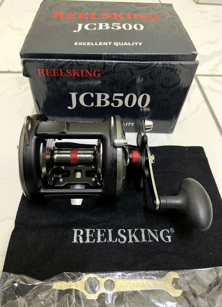 Fishing BaitCasting REELSKING JCB500 DRUM REEL TROLLING Gear Ratio 5:2:163241124148483111