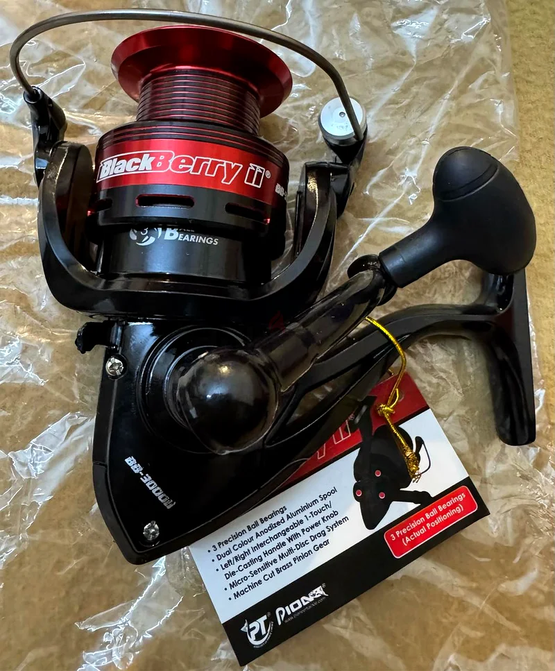 Fishing Reel Piona Black Berry II BB-3000ii Pioneer brand made in Singapore63241124168835111