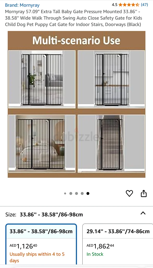 Safety First: Momyray Extra Tall Baby Gate for Secure Spaces! Tall pet gate63229679310979113