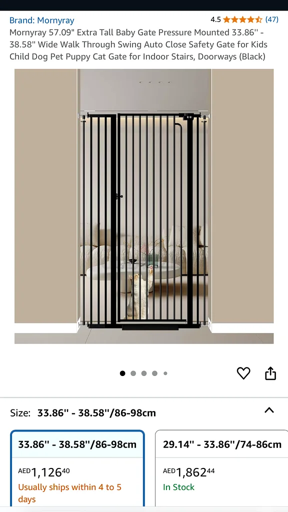Safety First: Momyray Extra Tall Baby Gate for Secure Spaces! Tall pet gate632296793109791128