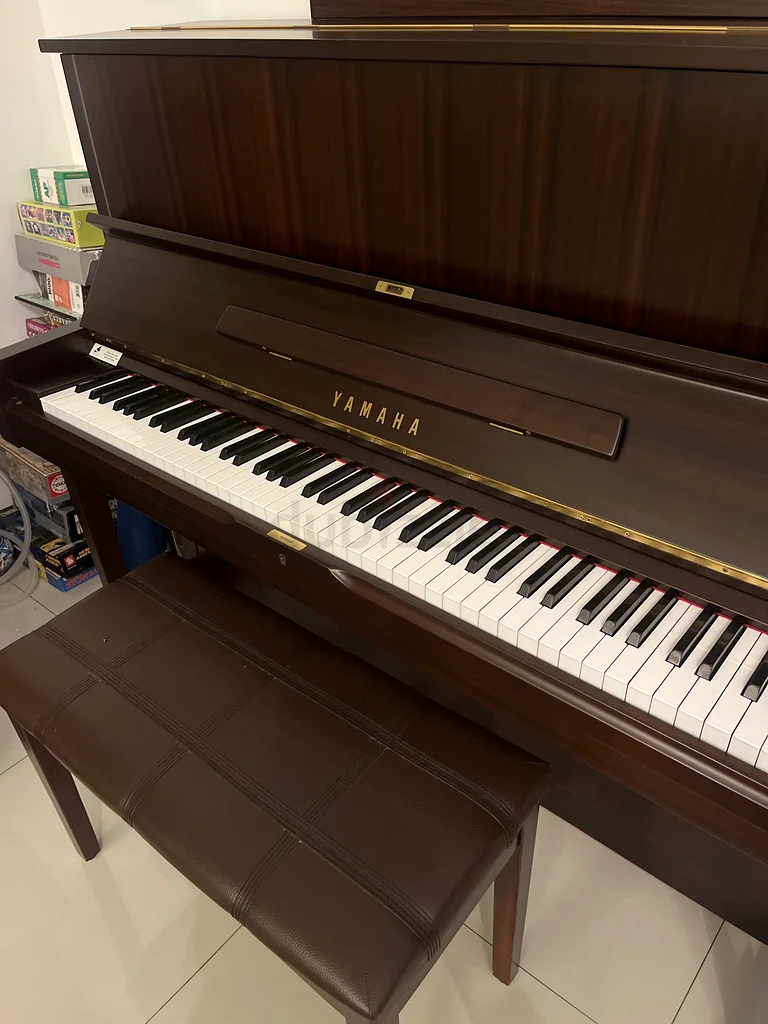 Elegant Upright Piano with Matching Bench for Sale!63202681494145114