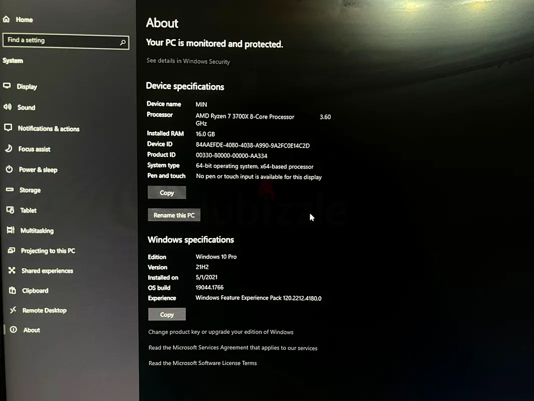 High Performance AMD Ryzen 7 PC63254490675459111