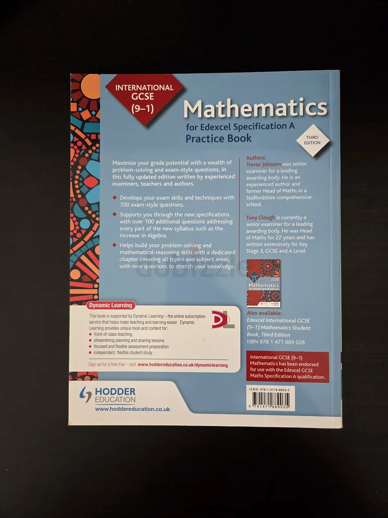 كتاب تدريبات في الرياضيات من إصدار إدكسل لمستوى IGCSE للبيع!!63223848892033111