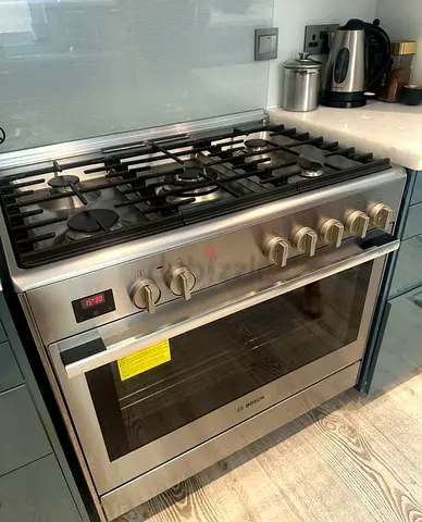 Bosch Series8 Top 5 burner Gas Oven Electric Cooker 90cm