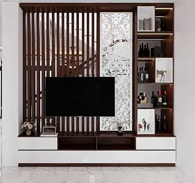 Customize Modern Elegant TV Unit with Stylish Storage
