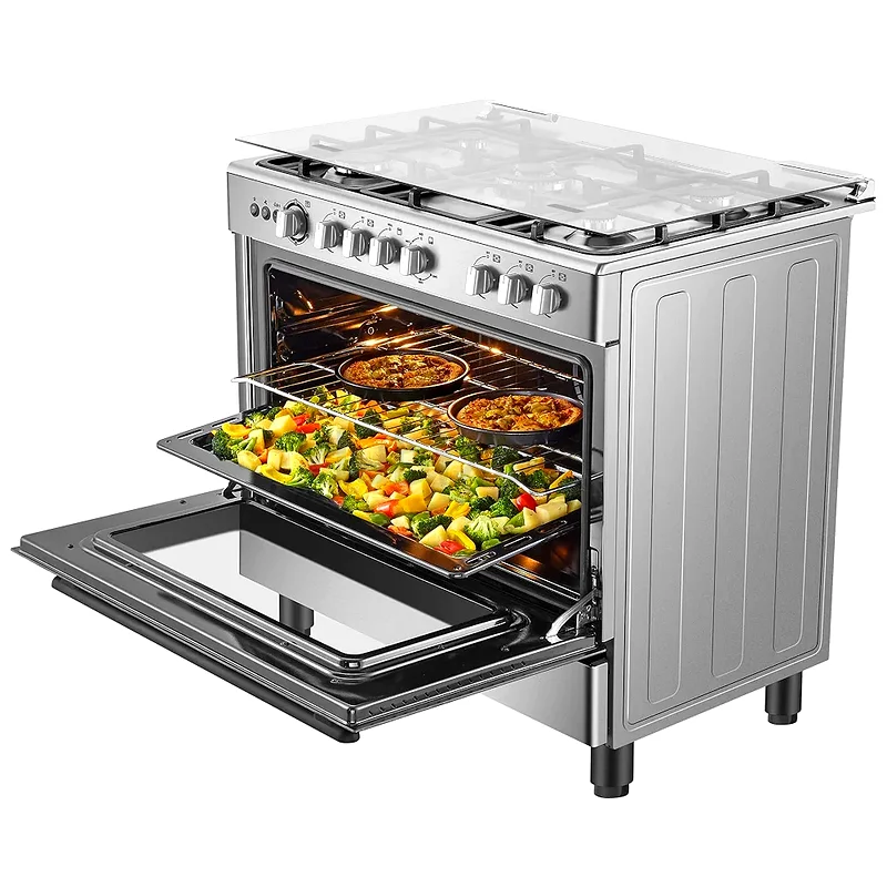 Hisense 90cm Freestanding Gas Cooker,5 Pool Gas burner with FFD, Cast Iron Pan support,63168523950593112