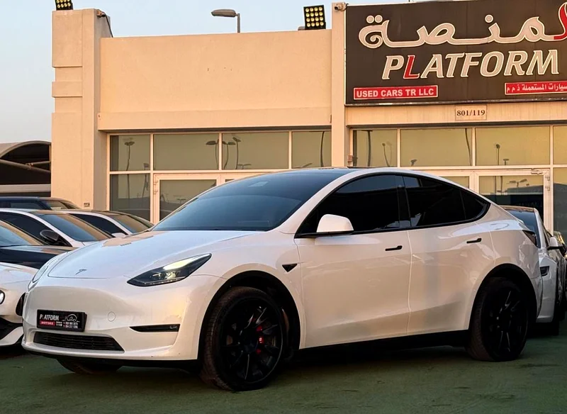 Tesla Y long range 2022 gcc original paint under warranty تسلا Y لونغ رنج موديل ٢٠٢٢ خليجي صبغ وكالة63134989524226114
