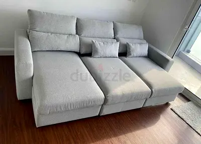 ikea eskilstuna L shape sofa bed