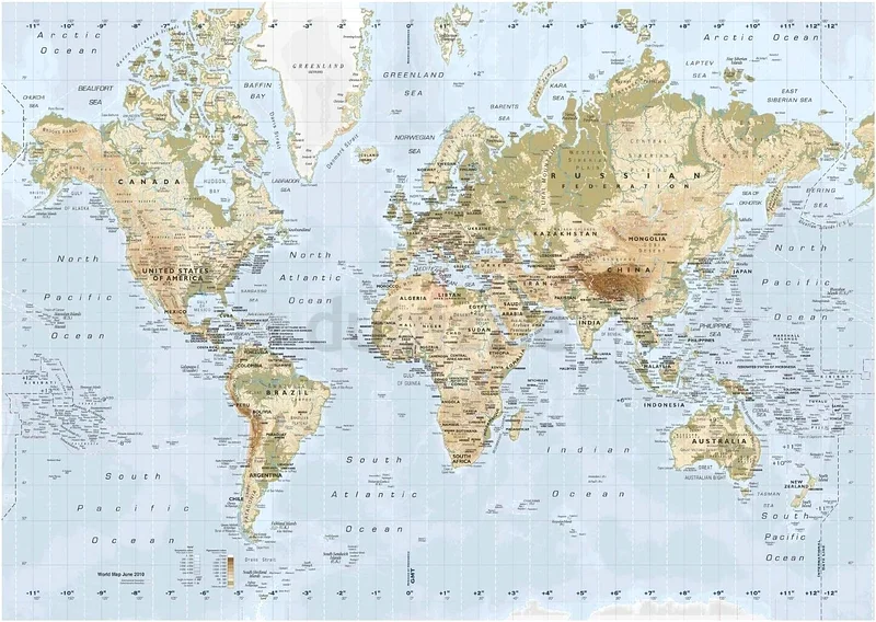 IKEA PREMIAR World Map Picture with frame canvas 200cm x 140cm63208385832065111