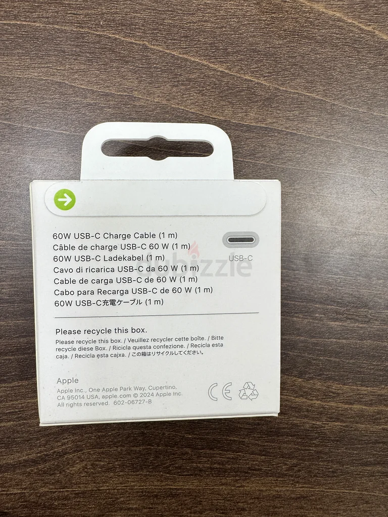 Apple USB-C 60W Charge Cable（1m） - Perfect Condition!63261280926595111
