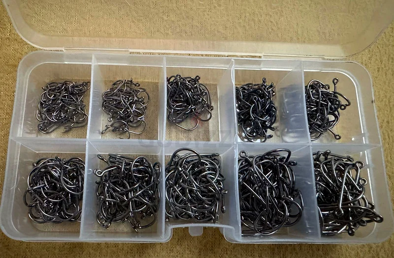 Fishing hook Y001-500 pcs box 3,4,5,6,7,8,9,10,11,12 No. each size 50 pcs63241124303105111