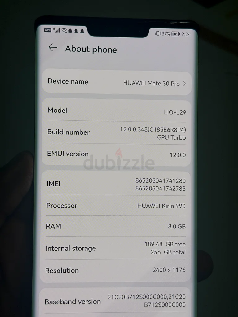 For Sale: HUAWEI Mate 30 Pro – 256GB | Dual SIM | LIO-L2963216357666434113