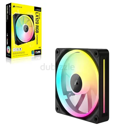 Corsair iCUE LINK LX120 RGB 120mm PWM Fan Single Pack – Dual Light Loops.