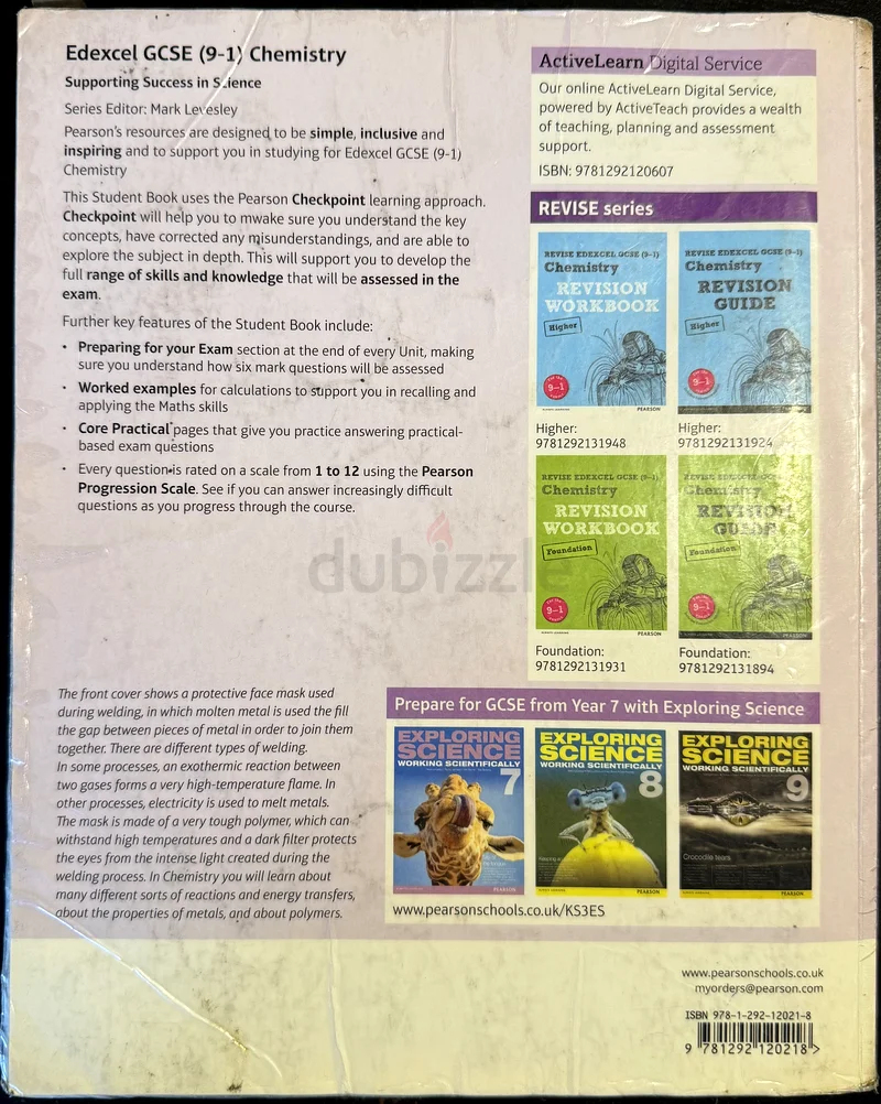 كتاب مدرسي في الكيمياء لامتحان Edexcel GCSE63226278416386111