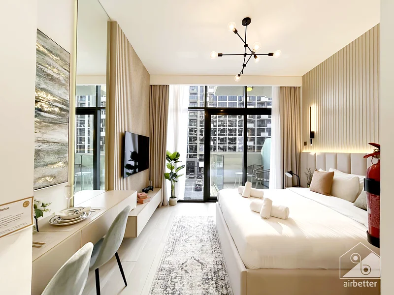 Cozy Studio at Aziz Riviera 19 with balcony- ALL BILLS Inc. + FREE Parking & Wifi63832313008899110