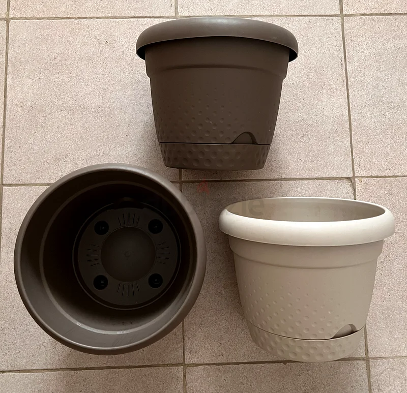 3 أصص نباتات بلاستيكية متينة63219336621571111