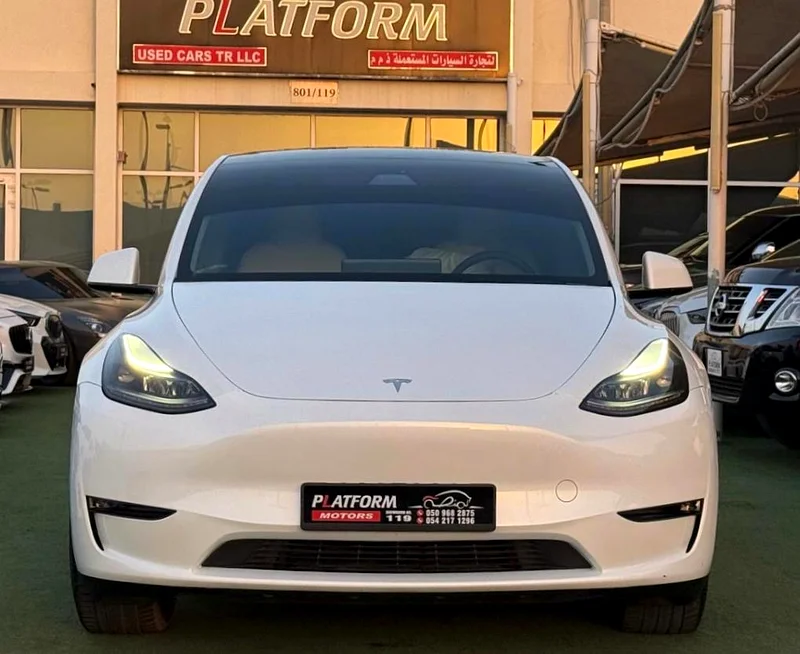 Tesla Y long range 2022 gcc original paint under warranty تسلا Y لونغ رنج موديل ٢٠٢٢ خليجي صبغ وكالة63134989524226112
