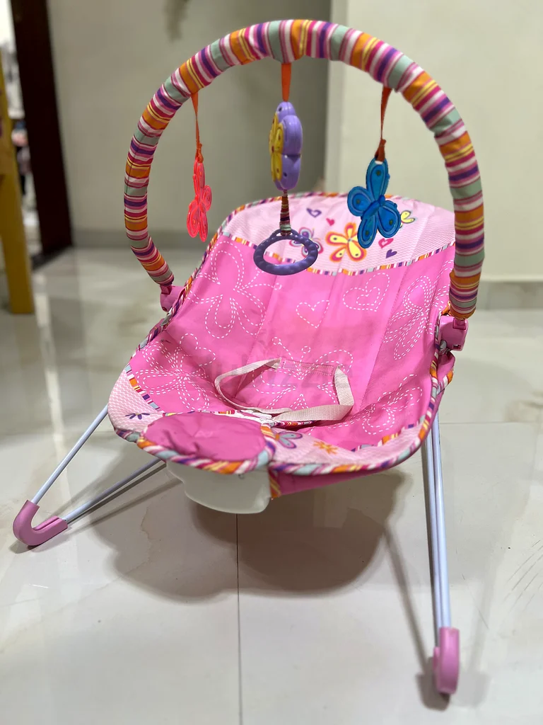 Cute and Comfy Pink Baby Bouncer632058906757141128